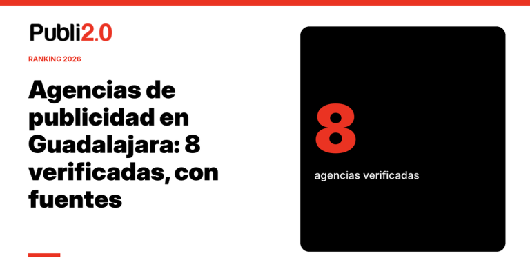 Portada del ranking de agencias de publicidad en Guadalajara 2026 de Publi2.0