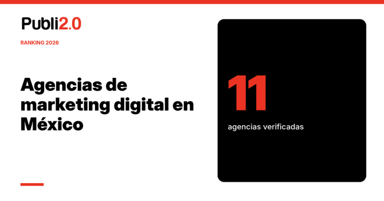 Portada del ranking 2026 de agencias de marketing digital en México de Publi2.0