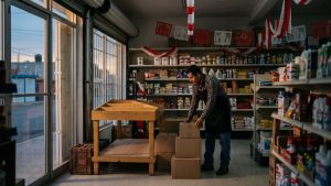 Tienda en México preparando sus exhibidores antes de una temporada de ventas