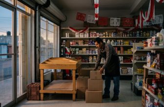 Tienda en México preparando sus exhibidores antes de una temporada de ventas