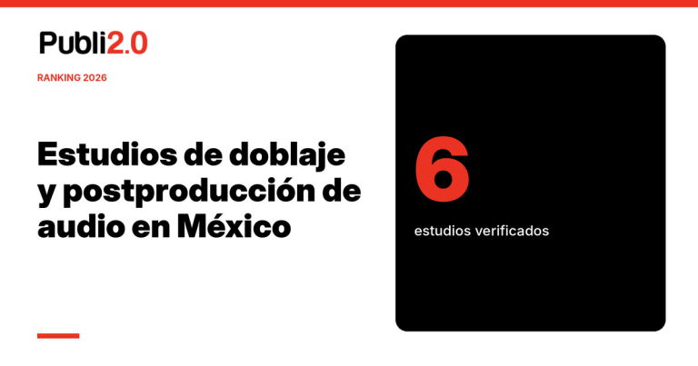 Ranking 2026 de estudios de doblaje y postproducción de audio en México